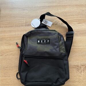 Neff Black & Olive Camo Sling Bag
